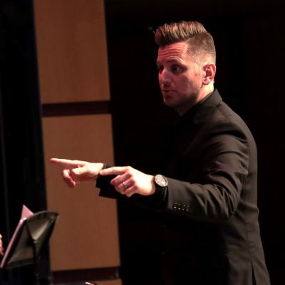 2024 Yamaha "40 Under 40" educator Douglas Brown conducting
