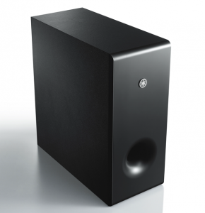 Photo of small rectangular subwoofer.