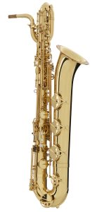 Bari Sax_outlined Intermediate baritone saxophone.