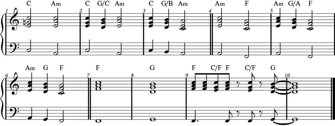 WRK 9_Fig. 11_More passing chords Passing chords example.