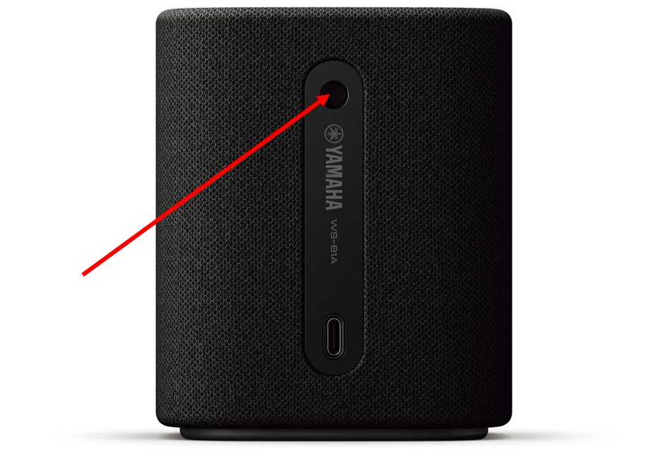 Arrow pointing to socket