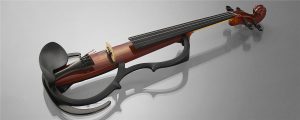 An electronic violin.